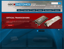 Tablet Screenshot of gbcphotonics.com